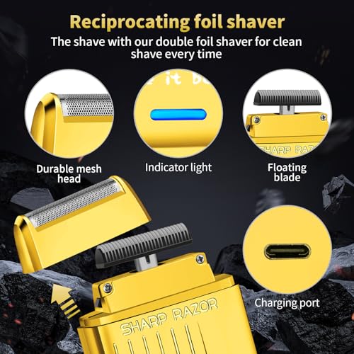 HIENA PRO Hair Clipper Set for Men,Beard Trimmer and Foil Shaver