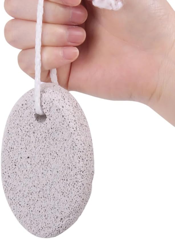 Natural Pumice Stone for Feet Heel Exfoliating Bath Heel Foot Care Tool Natural Pumice Stone Volcanic Stone Foot Care Tool Heel Hanging Hanging Strap Included Washable Reusable Unisex -  Australia
