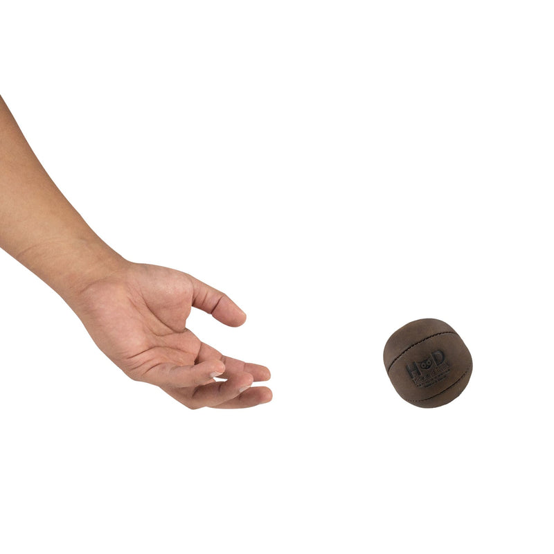 Hide & Drink, Stress Ball, Relieve Fidgeting and Anxiety, Exercise Hand, Squishy Tension Accessory, Great for the Office, Classic Style, Full Grain Leather, Handmade, Bourbon Brown