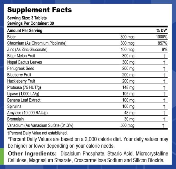 LifeSource Vitamins Pancreas Health 90 Tablets | All Natural Synergistic Ingredients for Pancreas Health & Support