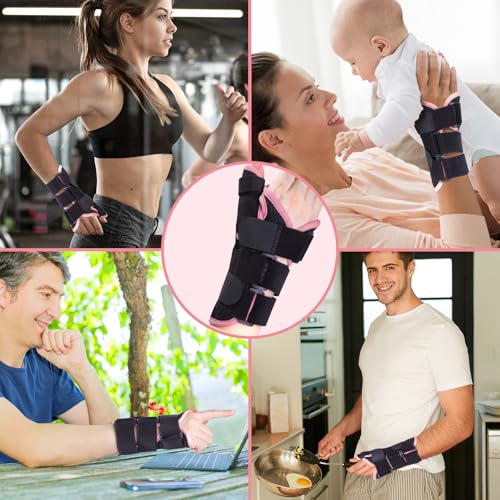 Lefeke Thumb and Wrist Brace Thumb Spica Splint for Right Hands, Wrist Brace with Thumb Support for Carpal Tunnel Relief, Thumb Brace for Arthritis Pain and Support, Wrist Guards Thumb Stabilizer for Tenosynovitis, Sprain(L) Large Right hand