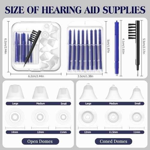 Hearing Aid Wax Guard Kit, Compatible with Audien Hearing Aids(17 Pcs) 17