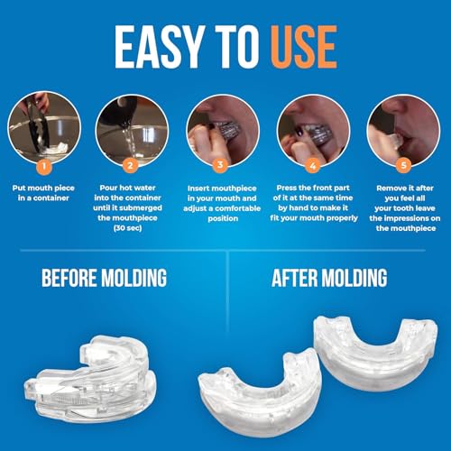 Eliminator Pro 2.0 - Nighttime Dental Mouthguard - Bite Mouth Guard to Protect Against Grinding & Clenching – Boil Moldable & Comfortable