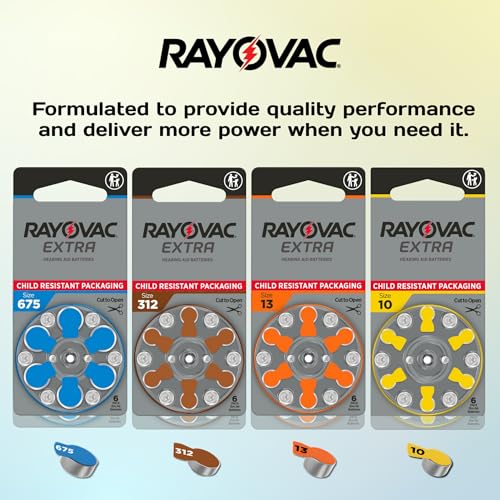 Rayovac Hearing Aid Battery, Size 312 (60 Batteries) 312 AU - Brown