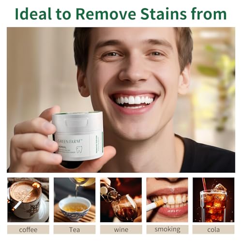 2 Pack Xylitol Tooth Powder, Gentle Teeth Whitening Powder,Enamal Safety,No Peroxide, No Bleeding Gum, 2pc