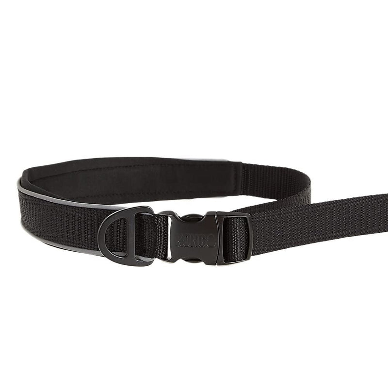 KONG Reflective Shock Absorbing Hands-Free Bungee Dog Leash 6' (Black)
