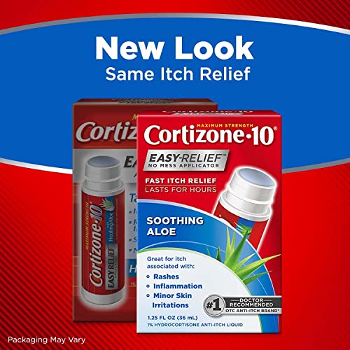 Cortizone-10 Easy Relief Applicator Anti-Itch Liquid 1.25 oz 1.25 Fl Oz (Pack of 1)