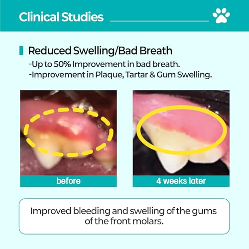Dissolving Dog Dental Strips with Probiotics for Teeth Cleaning 30 Count