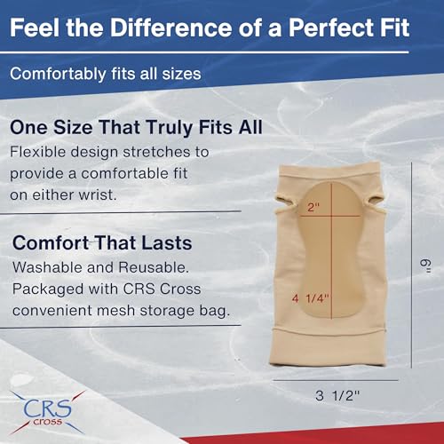 CRS Cross Carpal Tunnel Gel Sleeve for Sports or All Day Wear. One Size