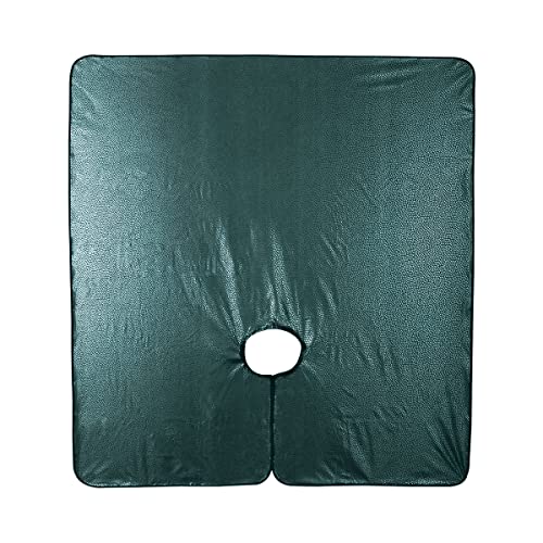 Cricket Encore All Purpose Professional Salon Cape – Waterproof, Bleach-Proof, Chemical-Resistant Hair Coloring, Cutting, and Styling Cape with Adjustable Neck Closure - Extra-Large Coverage, Jade