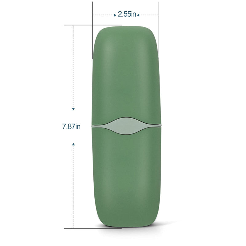 Detachable Travel Toothbrush Holder, Portable Toothbrush Case 3 in 1 Toothpaste Travel Case Holder Plastic Toothbrush Container Toothbrush Storage Box for Travel,Business,Camping, Daily Uses (Green) Green - BeesActive Australia