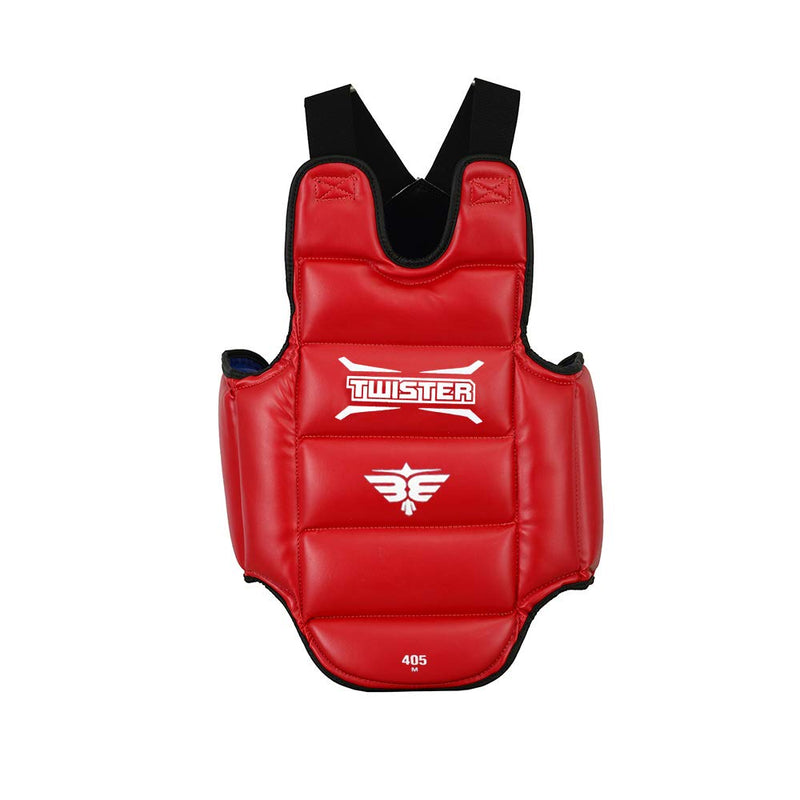Twister Karate Taekwondo Boxing Muay Thai MMA Chest Guard | Reversible Chest Protector for Men and Women | Abdominal Protector for Training X-Large - BeesActive Australia