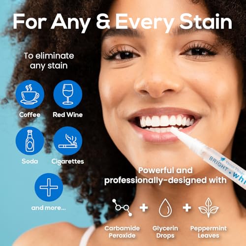 Venus Visage Teeth Whitening Pen (4 Pack) and Teeth Whitening Kit with LED Light Device - Includes 3 Gel Pens, Tooth Whitener Trays & Remineralization Pens, Low Sensitivity & Enamel-Safe, Mint Flavor