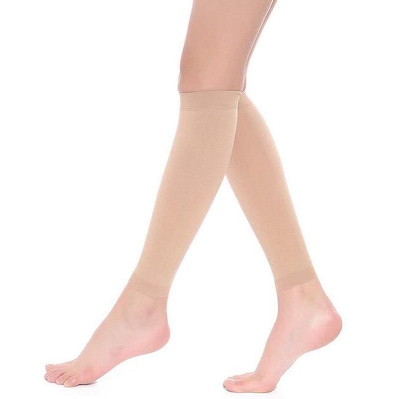Women's Medical Compression Stockings 15-20mmhg Socks Calf Sleeve Nude - BeesActive Australia