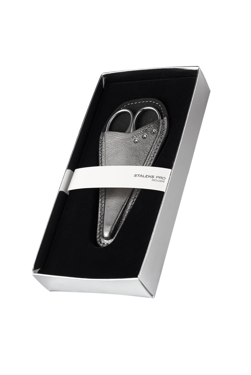 Staleks Exclusive 21 Type 1 Hook-shaped blade Cuticle Scissors (Magnolia) – Enhanced Visibility, Medium Handles - BeesActive Australia