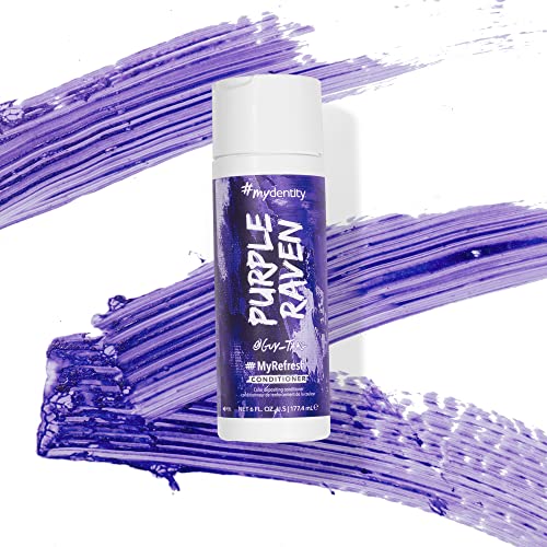 #mydentity MyRefresh Color Depositing Conditioner, 6 oz | Temporary Hair Dye | Color Lasts up to 25 washes Purple Raven