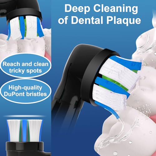 8 Pack Replacement Heads Compatible with Oral B iO Toothbrush Heads Multi-colored 8 Count (Pack of 1)