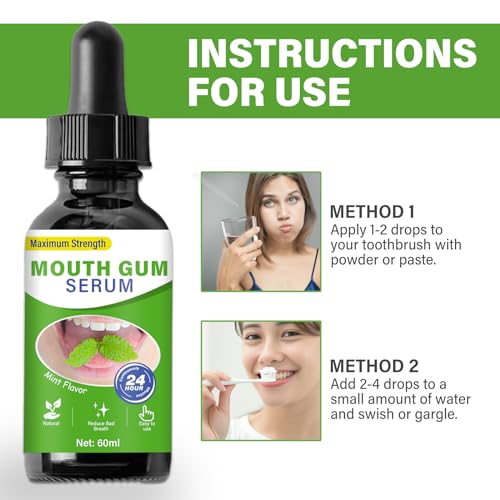 Gum Restore Drops - Advanced Repair for Receding Gums and Bad Breath, 4 Fl Oz 2 Count