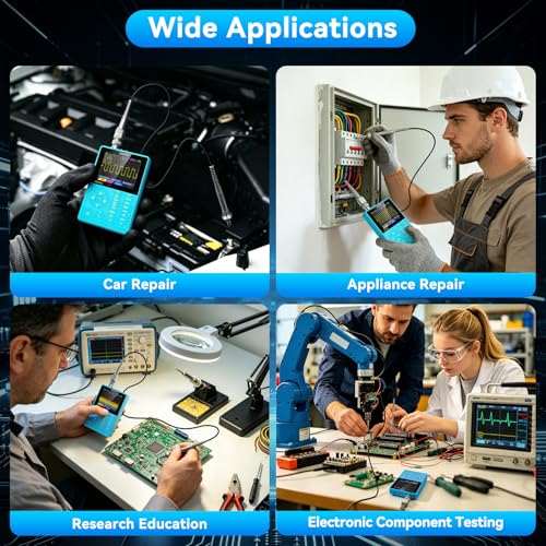 3 in 1 Portable Oscilloscope 20MHz Bandwidth, Handheld Signal Generator