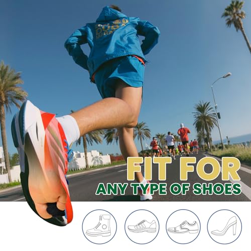 JUMPOW Hammer Toe Straightener for Men & Women - 4 Pcs Hammer Toe Corrector, Adjustable Toe Splint Relief for Hammer, Curled, Bent, Broken Support, Toe Wrap for Resting, Walking, Standing Black-4PCS