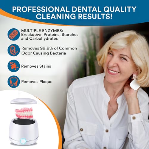 NORTHWEST ENTERPRISES Ultrasonic Denture Cleaner, Removes Stains, 16 oz 16 Ounce