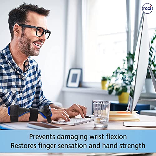Dorsal Wrist Splint Brace for Carpal Tunnel Relief, Arthritis, Tendinitis, & Sprains | Lightweight, Adjustable, Moisture-wicking |for Men & Women | Medical Grade & Made in USA (Left, X-Large) Left Black