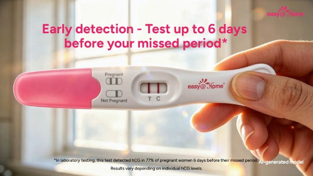 easy@Home Early Pregnancy Tests: 6 Days Before Missed Period*