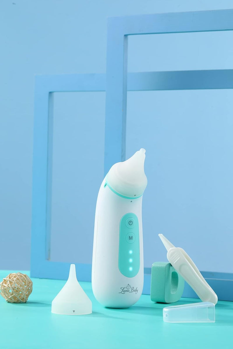 Electric Baby Nasal Aspirator - Nose Sucker Machine for Newborn Infants Toddlers Kids Adults - Automatic Booger Snot Vacuum Cleaner with Adjustable Suction Levels for Mucus Removal - BeesActive Australia