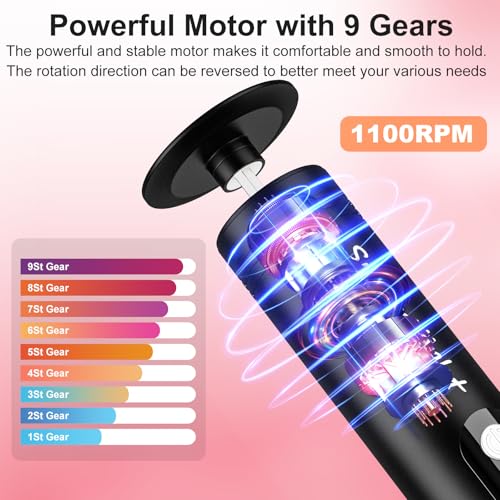Cordless Electric Foot Callus Remover, 2 in 1 Electric Foot Nail File