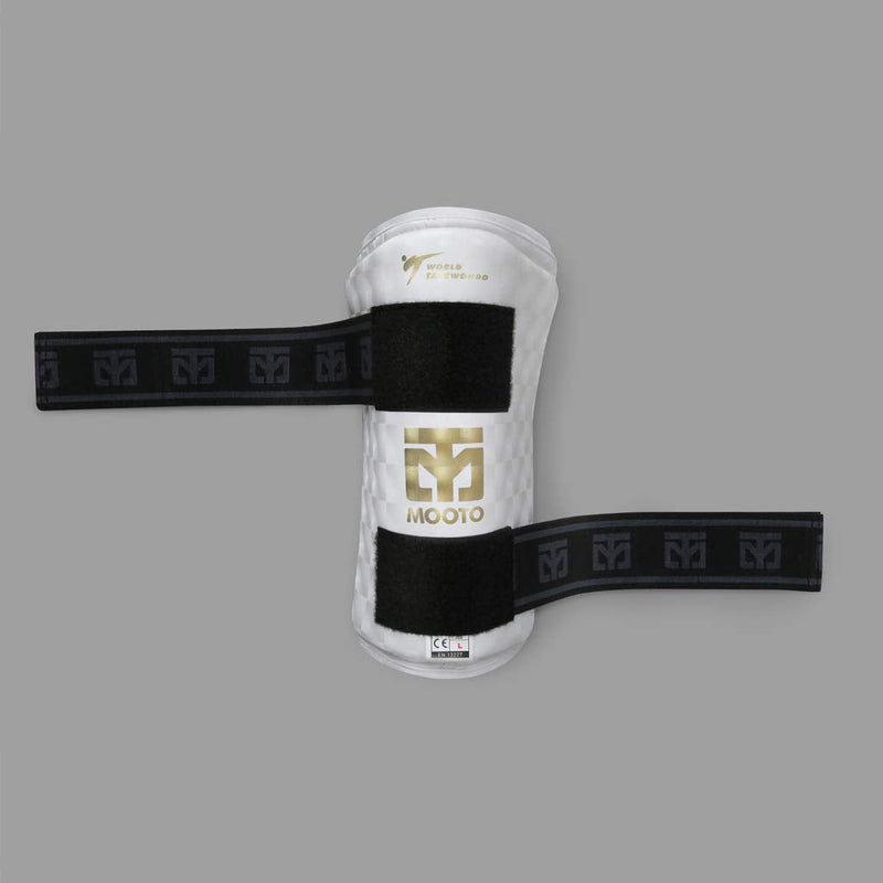 MOOTO Korea Taekwondo Extera S2 Forearm Protector Guard a Pair WT Logo Training Match Gym School Academy (X_Small(Length 22cm or 0.72 ft)) - BeesActive Australia