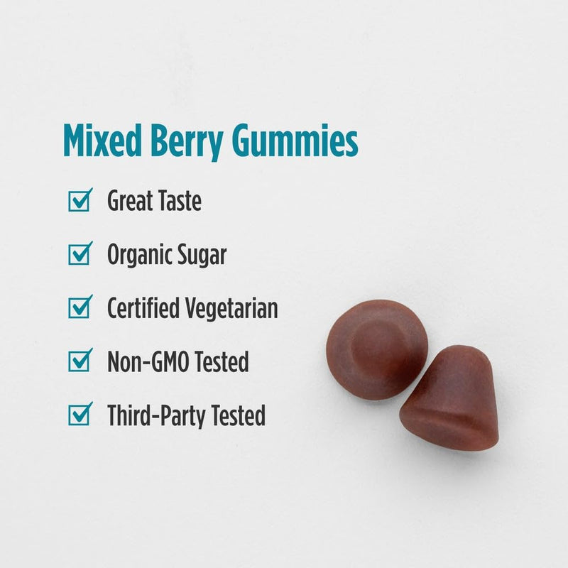 Nordic Naturals Stress Relief Gummies, Mixed Berry, 40 Gummy Supplements, Supports Daily Mood and Immune System Health, Non-GMO, Vegetarian, 20 Servings 40 Count (Pack of 1)