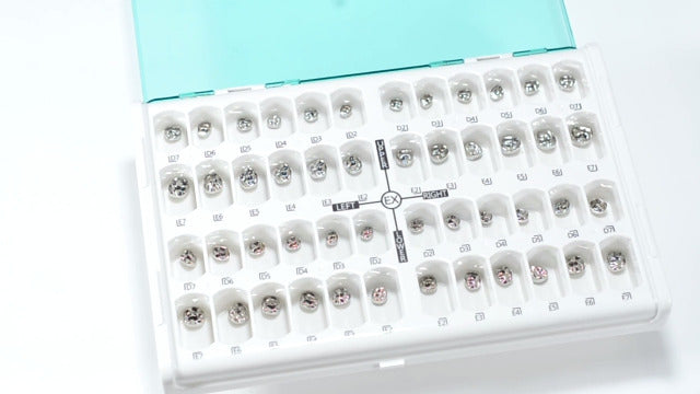 48Pcs/Box Kid Crowns Preformed Metal Crown Stainless Steel Temporary Crowns Orthodontic Material Therapy Tools