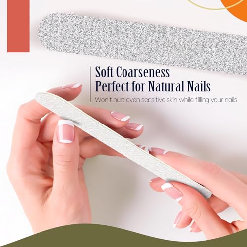40Pcs Disposable Pumice Stone and 50Pcs Nail Files 180 Grit Bundle