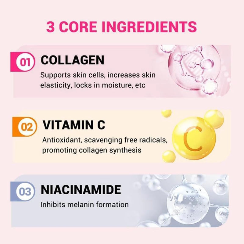 Vitamin C & Collagen Protein Effervescent Tablets - 100% Soluble, Supports Immune Health & Skin Radiance, Convenient Daily Supplement (4) 100 Count (Pack of 5)