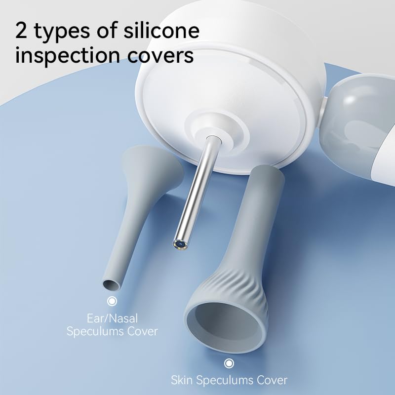 Smart Ear Camera with Screen, 2MP HD Otoscope, 90° Rotating Head, 1.38" Display, 12 Specula Tips, Photo & Video Function - BeesActive Australia