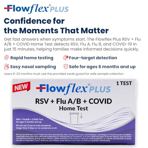Flowflex Plus RSV + Flu A/B + COVID Home Test (1 Test) 1