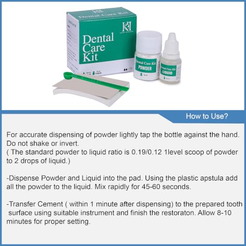 Plasdent Zinc Oxide-Eugenol Dental Cement Kit for Crowns & Bridges Filling