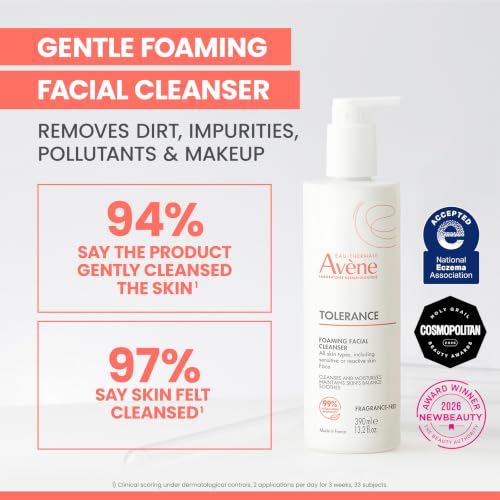 Avène Tolerance Daily Foaming Facial Cleanser
