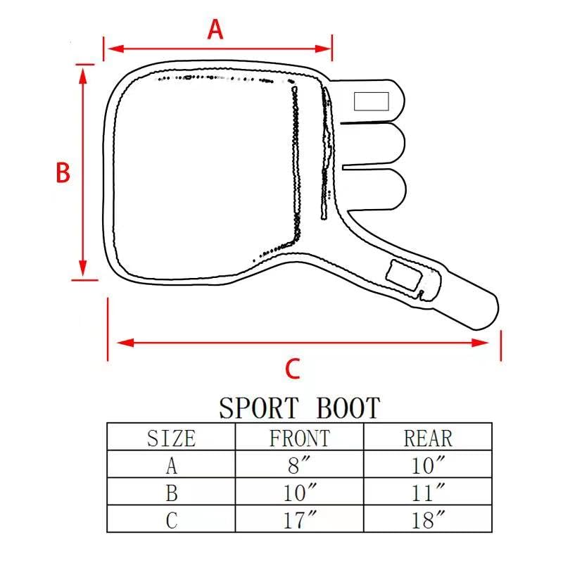 BARN & STABLE Vented Sport Boots Front & Rear Horse Shock-Absorbing Boots for Horse All-Round Lower Limb Protection and Support Sport Leg Wraps Athletic for Endurance Training Medium Red - BeesActive Australia