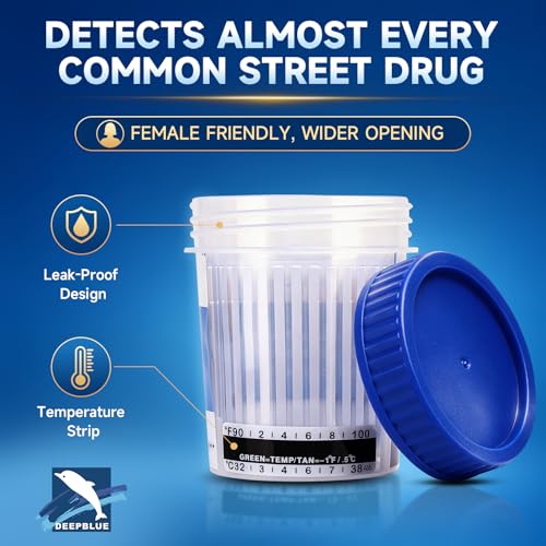 Home Multi-Drug Urine Test Cup, 16 Panel, OTC Home Use, 5 Minute Results (6pcs) 6pcs