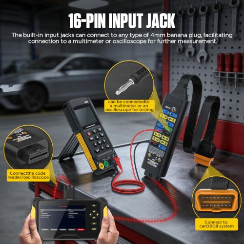 OBD2 Breakout Box 16-Pin CAN with Voltage Display & 120Ω Resistor Pro