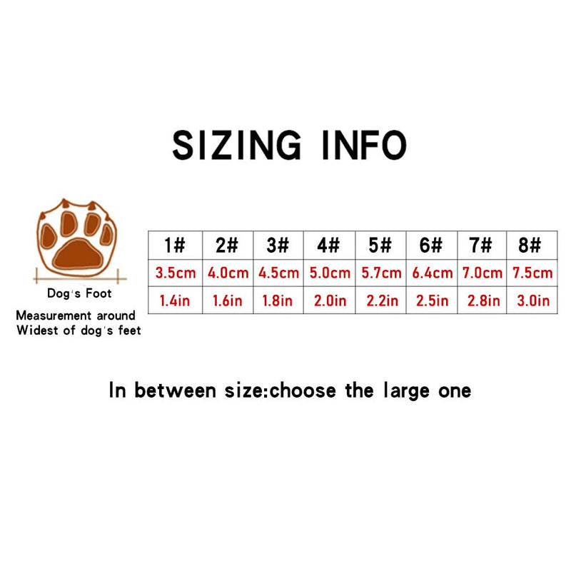 Truelove Dog Boots,Waterproof Dog Booties for Outdoor,Dog Shoes with Reflective Straps for Small Medium Large Dog 6#(Pack of 4) Black - BeesActive Australia