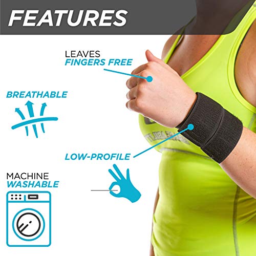 BraceAbility Cheer Wrist Brace | Gymnastics, Cheerleading & Tumbling Support Guard Wrap for Girl & Boy Gymnasts or Cheerleaders (One Size Fits Most) 1 Count (Pack of 1)