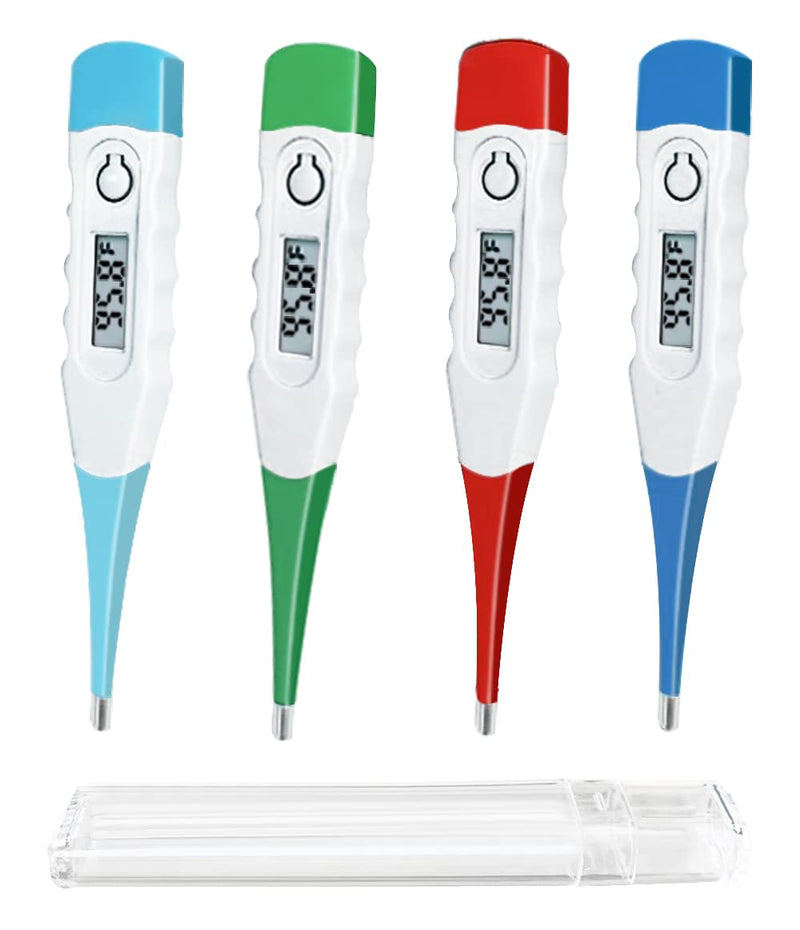 Oral Thermometer, Digital Thermometer for Oral, Rectal or Under Arm Use (A, Pack of 4) - BeesActive Australia