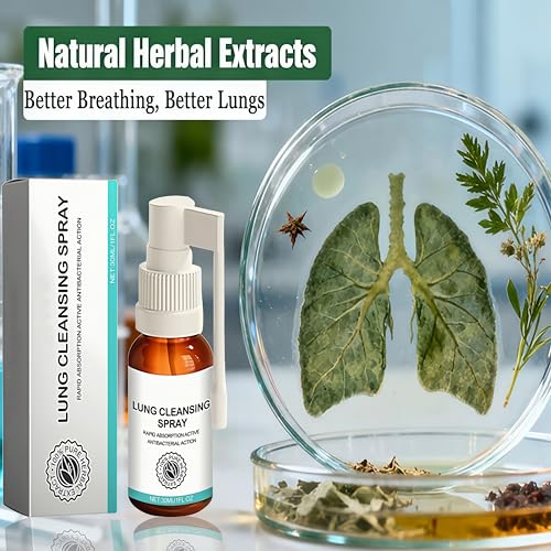 Lung Cleansing Spray,Organic Herbal Lung Cleanse with Mucus Relief,Natural Respiratory Support & Cleansing Spray Breath Easy,Lung for Cleanse Spray (2) 2
