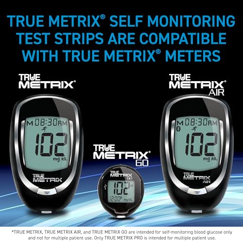 TRUE METRIX Self Monitoring Blood Glucose Test Strips, 150 Count (3 x 50) 50 Count 3 Pack (150 Strips)