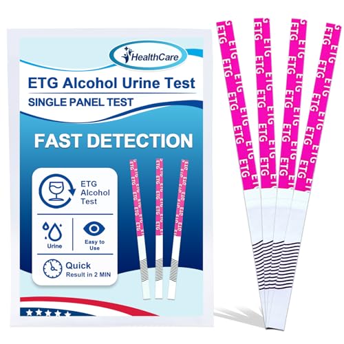 ETG Alcohol Urine Test Strips, High Sensitivity, 2-Min Results[8 PCS] 8 Pack
