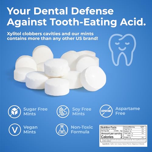 Epic Dental Sugar Free Oral Care Set – 50-Piece Spearmint Gum, 180 Peppermint Mints, 2 Tubes Spearmint Fluoride Toothpaste – Aspartame Free, Dentist Approved, Helps with Dry Mouth & Cavity Care