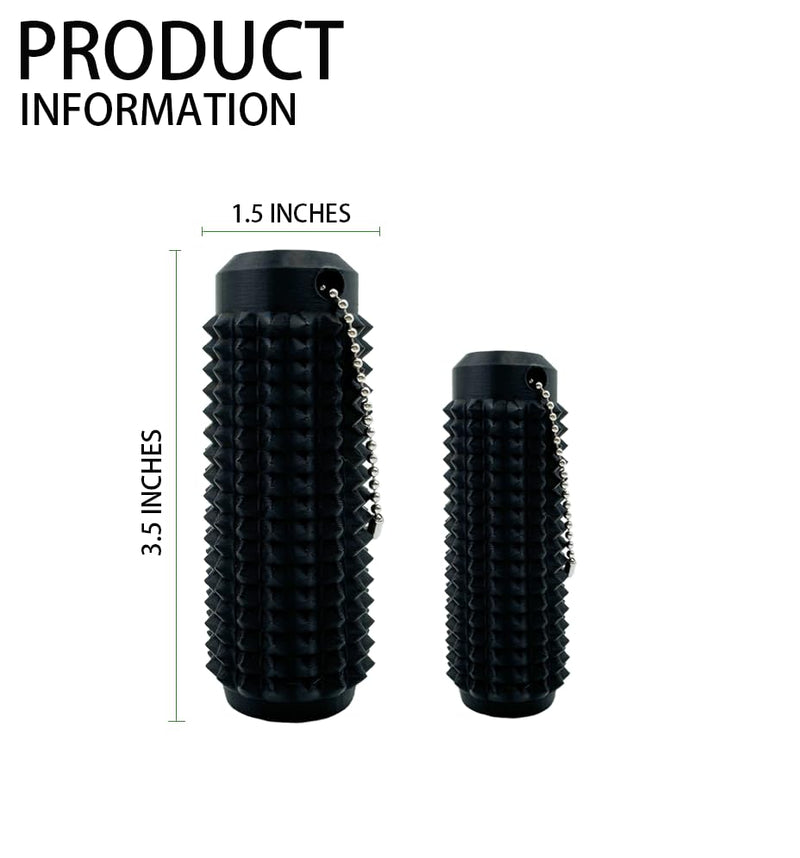 Little Ouchies Fidget Toys, Pocket Mini Fidget Toy for Adults, Anxiety Relief Pain Stim, Spiky Grippie Stim Keychain,Sensory Toy for Stress Relief & Focus,Novelty Gifts for Friends(1Pcs/Black) Black