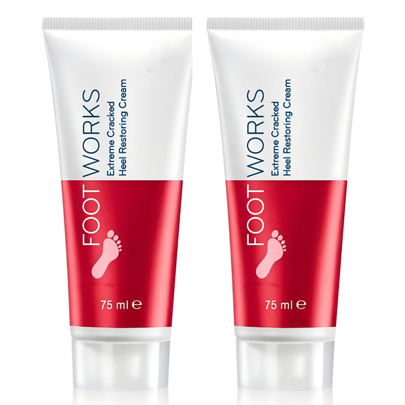 Cracked Heel Cream with Maximum Strength Formula, Foot Moisturizer Cream 2.5 oz Tubes (2 Pack)